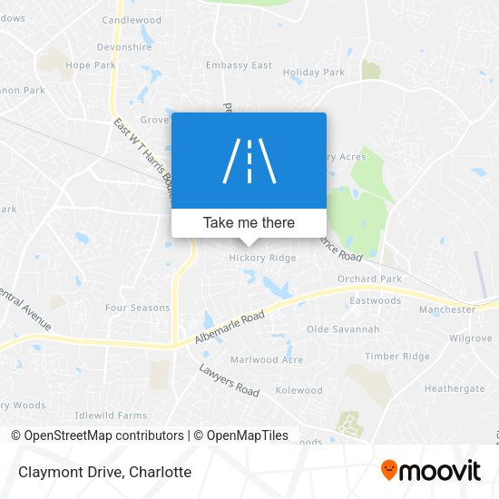Mapa de Claymont Drive