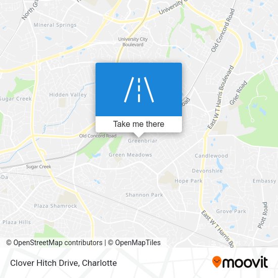 Clover Hitch Drive map