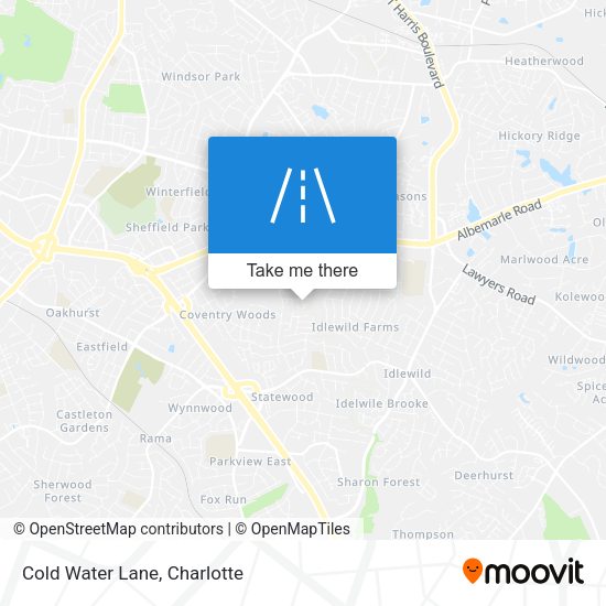 Mapa de Cold Water Lane
