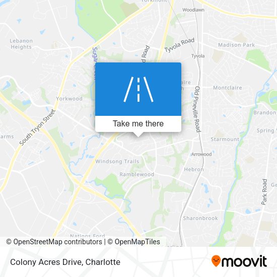 Colony Acres Drive map