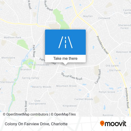 Colony On Fairview Drive map