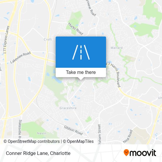 Conner Ridge Lane map