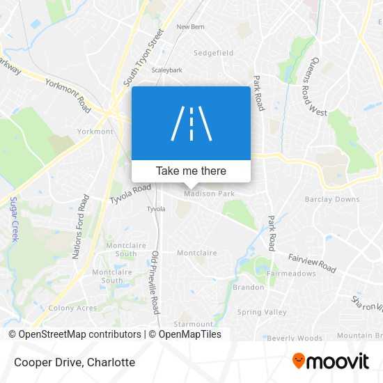 Mapa de Cooper Drive