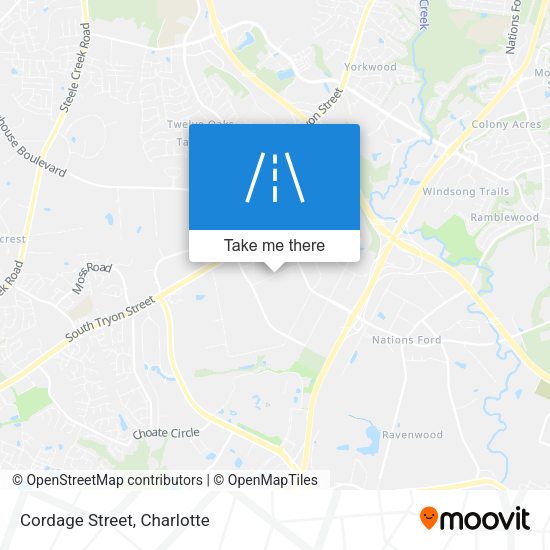 Mapa de Cordage Street