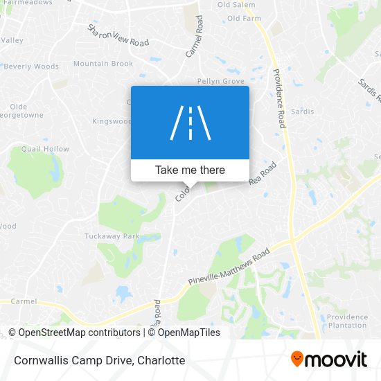 Cornwallis Camp Drive map