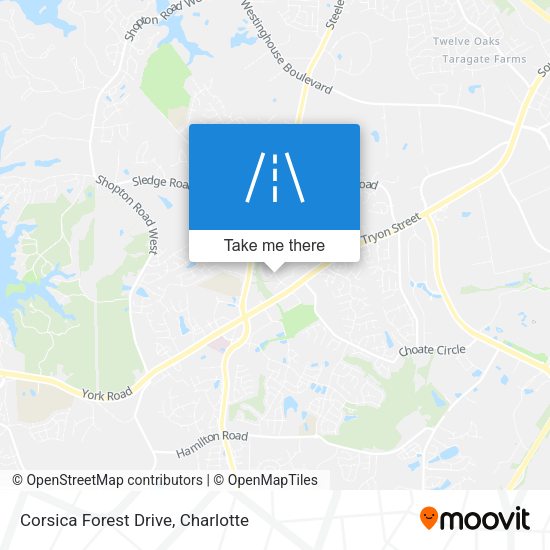 Corsica Forest Drive map