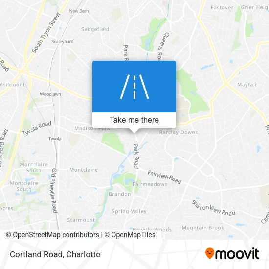 Cortland Road map