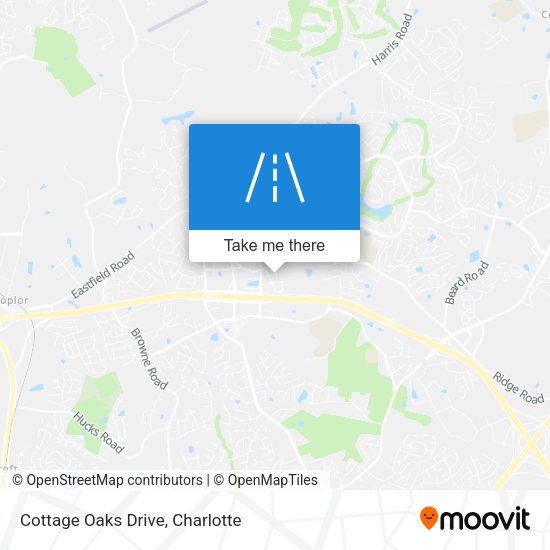 Cottage Oaks Drive map