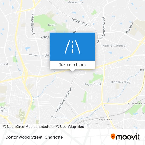 Cottonwood Street map