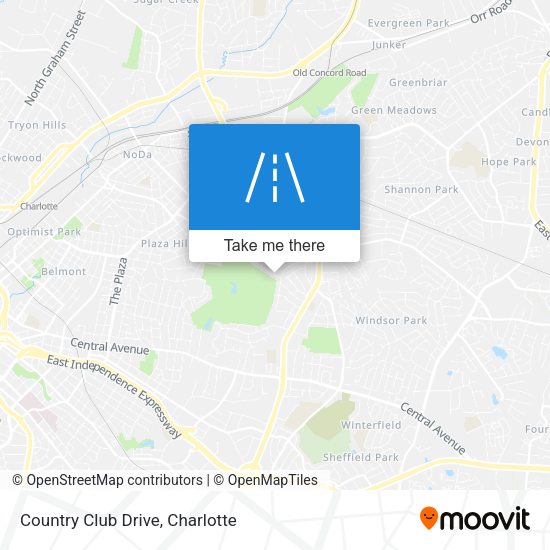 Country Club Drive map