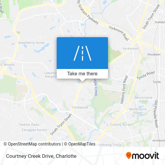Courtney Creek Drive map