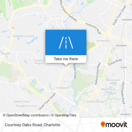 Courtney Oaks Road map