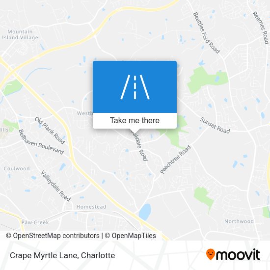 Crape Myrtle Lane map