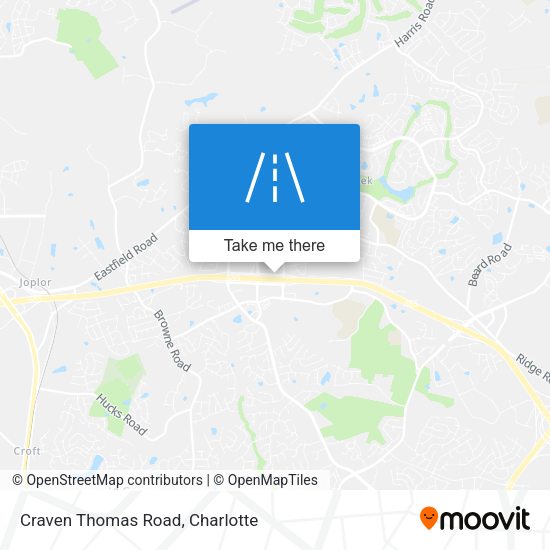 Mapa de Craven Thomas Road