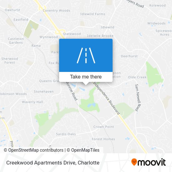 Mapa de Creekwood Apartments Drive