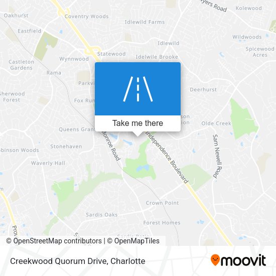 Creekwood Quorum Drive map