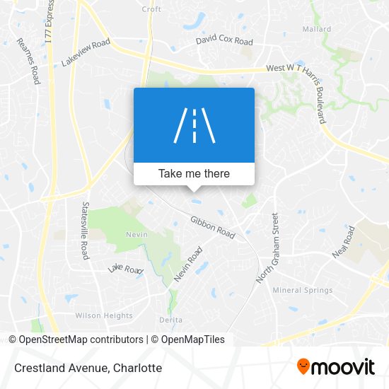 Crestland Avenue map
