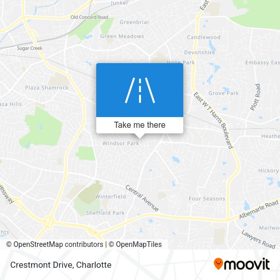 Mapa de Crestmont Drive