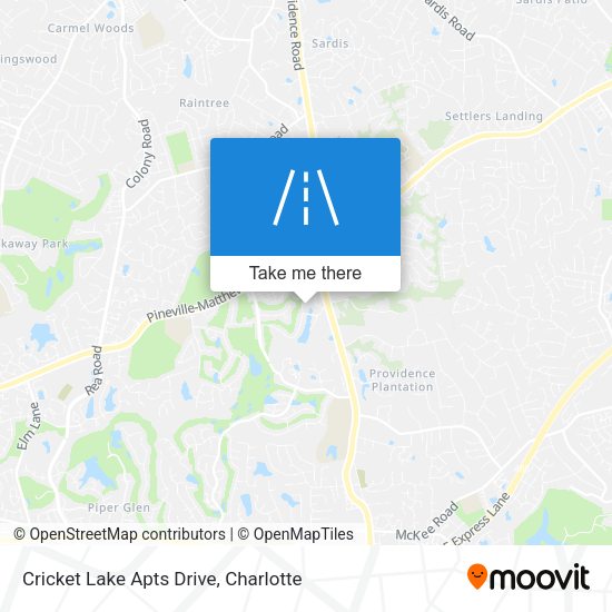 Cricket Lake Apts Drive map
