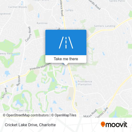 Cricket Lake Drive map
