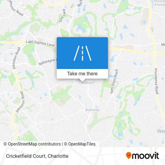 Mapa de Cricketfield Court