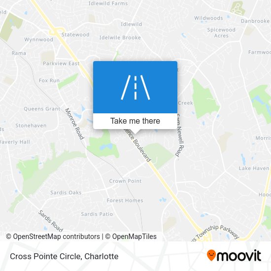 Cross Pointe Circle map