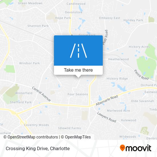 Crossing King Drive map