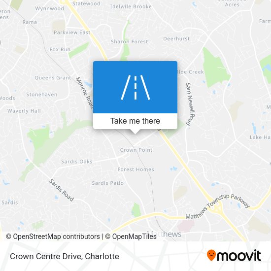 Mapa de Crown Centre Drive