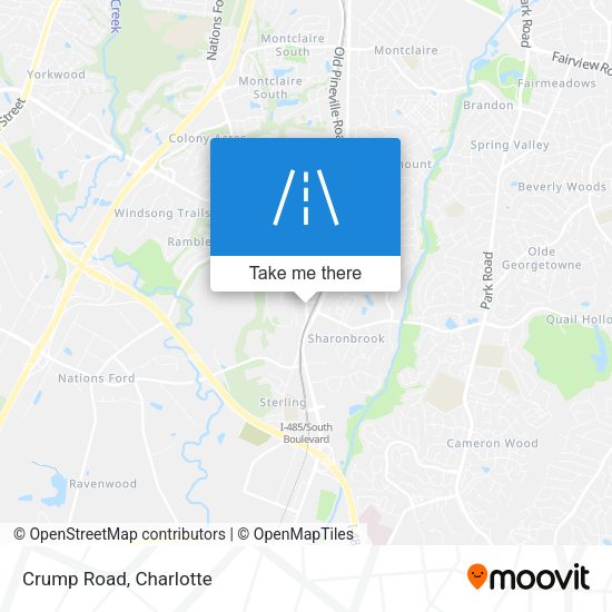 Mapa de Crump Road