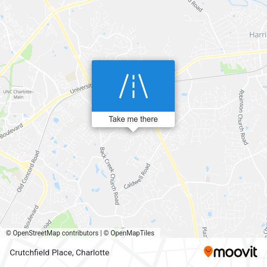 Crutchfield Place map