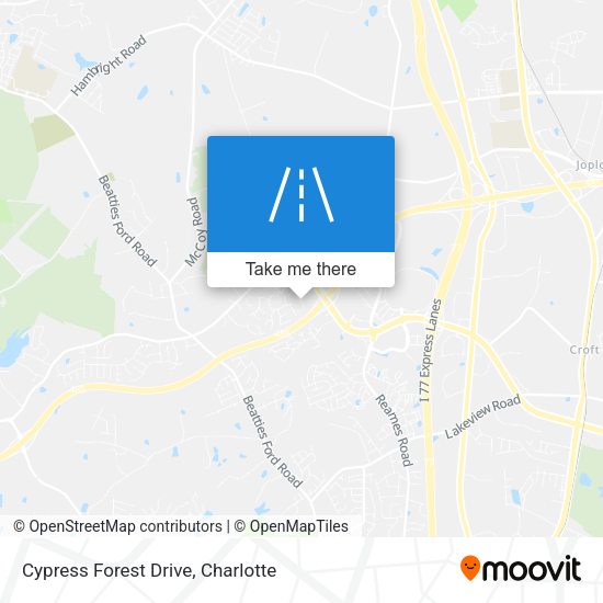 Cypress Forest Drive map