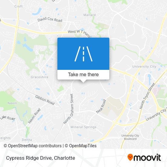 Cypress Ridge Drive map