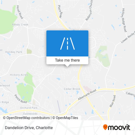 Mapa de Dandelion Drive