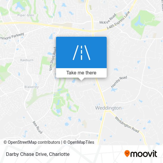Darby Chase Drive map