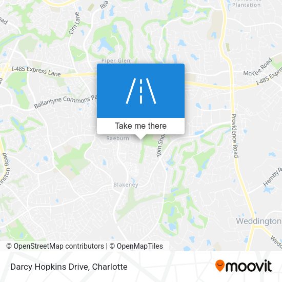 Mapa de Darcy Hopkins Drive
