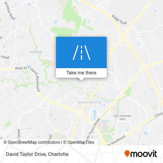 David Taylor Drive map