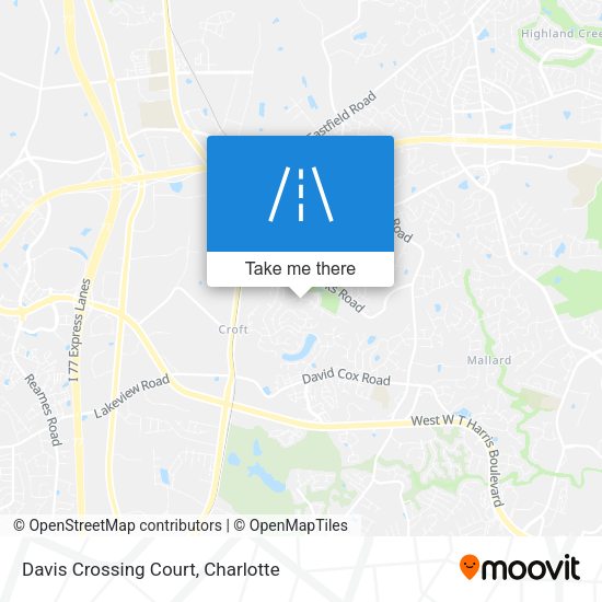 Mapa de Davis Crossing Court