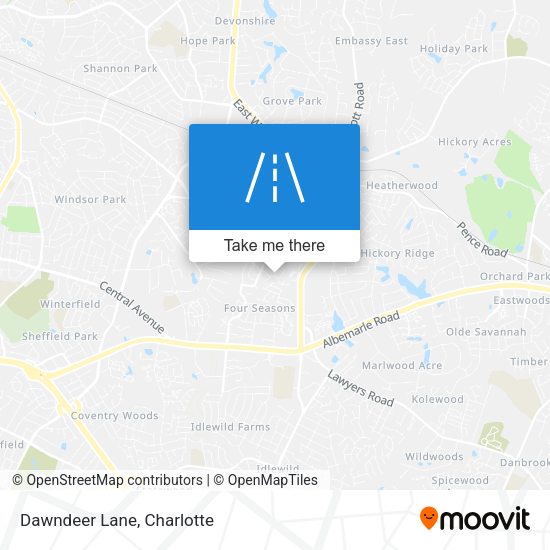 Mapa de Dawndeer Lane