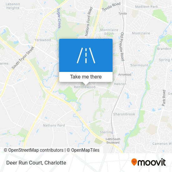 Mapa de Deer Run Court
