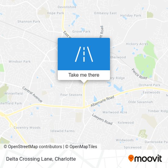 Delta Crossing Lane map