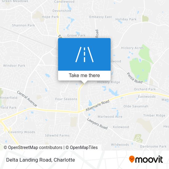 Mapa de Delta Landing Road