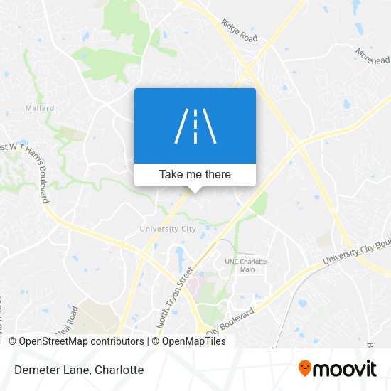 Mapa de Demeter Lane