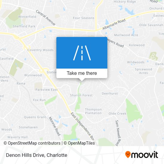 Denon Hills Drive map
