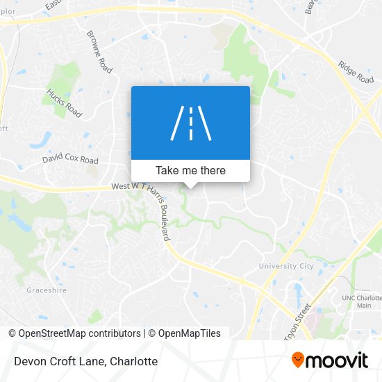 Mapa de Devon Croft Lane