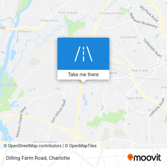 Dilling Farm Road map