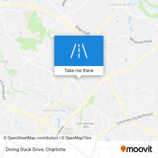 Diving Duck Drive map