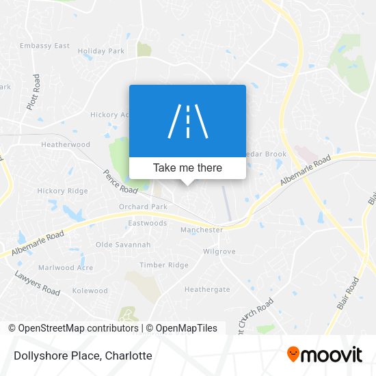 Dollyshore Place map