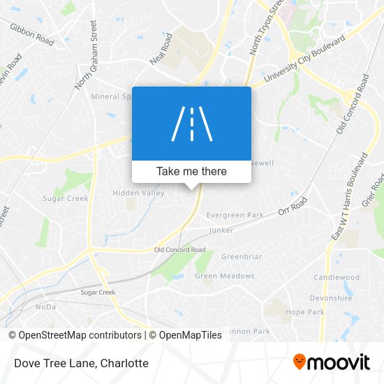 Mapa de Dove Tree Lane