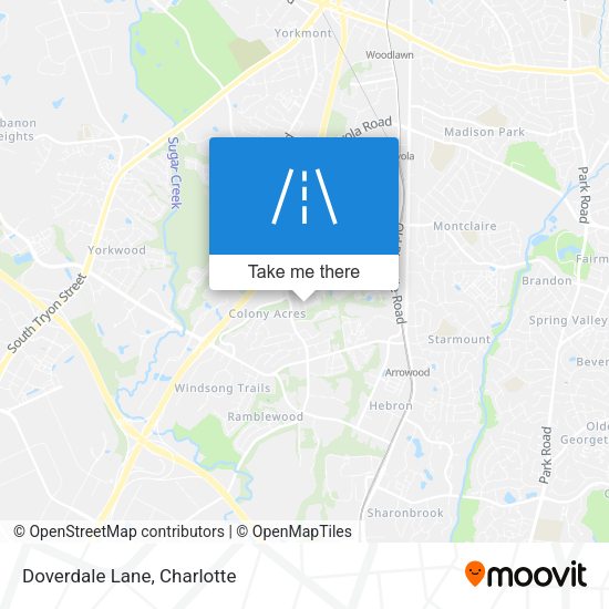 Doverdale Lane map