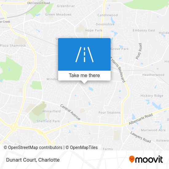 Mapa de Dunart Court